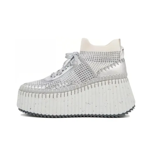 Chloe Nama Повседневная обувь Женская Серебряная