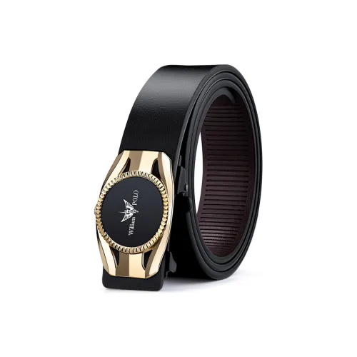 WilliamPOLO Alloy Leather Belts Men's Gold Width 3,4CM WilliamPOLO Сплав Кожаные ремни Мужской Золотой Ширина 3,4CM