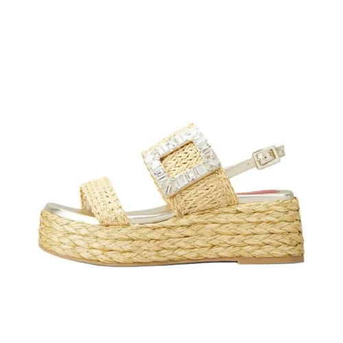 Roger Vivier One Sandals Strap 6 см Женские Бежевые