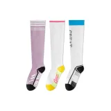 3 пачки [фиолетовый-белый, розовый-белый, синий]