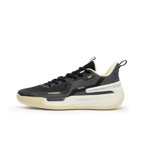 361° GOEY Амортизаторы Shock Slip-resistant Abrasion-resistant Breathable Low-top Баскетбольные кроссовки Мужские Черные