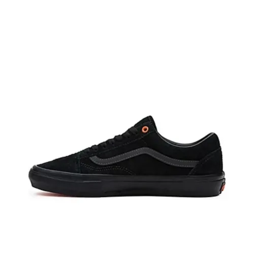 Vans Skate Authentic Low Топ Кроссовки для скейтбординга Унисекс Черный Оранжевый