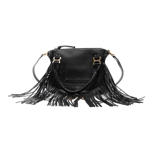 Chloe Marcie Телячья кожа Сумка через плечо Сумка Женская Черная
