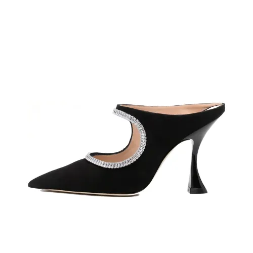 Stuart Weitzman SW Домашние тапочки Женские Черные