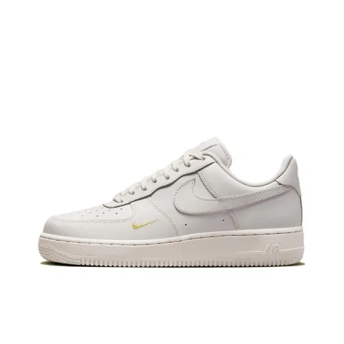 Nike Air FORCE 1 Slip-resistant Low Top Скейтбординг Кроссовки Женские Белые Желтые