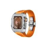 Серебряный корпус, апельсиновые ленты для принтера.