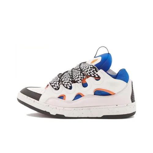 Lanvin Низкие кроссовки для скейтбординга Мужские Синие Белые