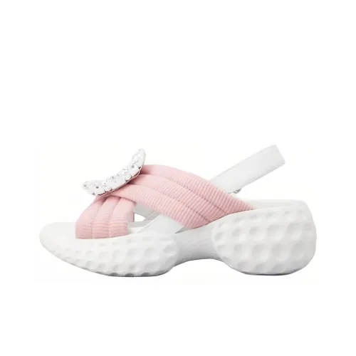 Roger Vivier One Sandals Strap Women's Pink White