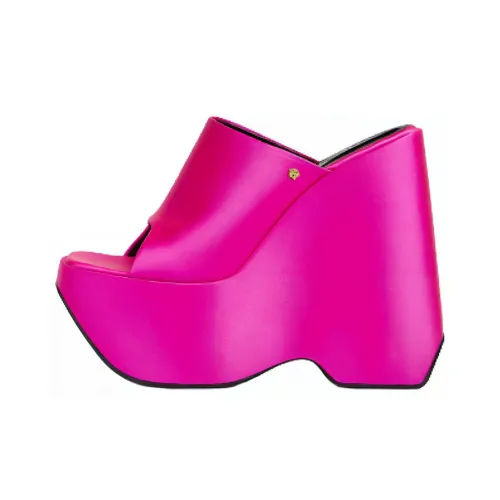 VERSACE Слипоны Женские Розовый Красный