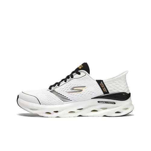 Skechers Беговые кроссовки Низкий верх Белый/Черный Мужской