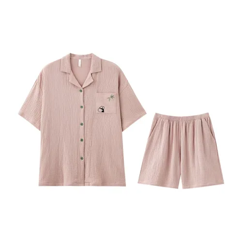 Tianmicat Pajama Комплект Женский Пастельно-Розовый