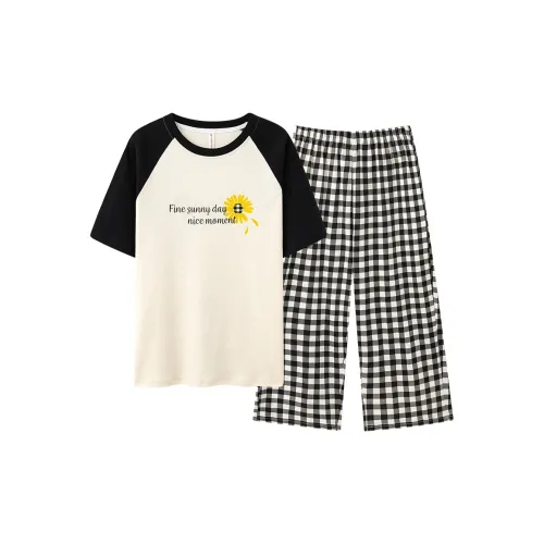 JinShaLa Пижамный комплект Женский Белый