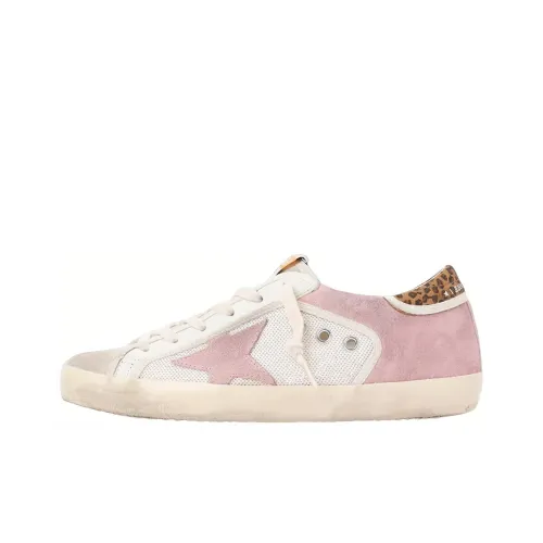 Golden Goose Супер Звезда Стильные Скейтбординги Женские Розово-белый