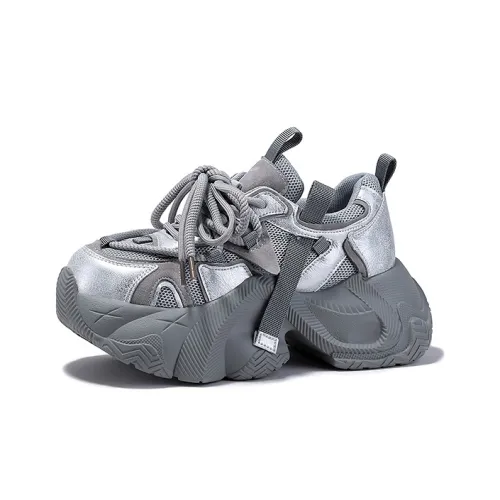 SELAIYA Противоскользящие и износостойкие визуально увеличивают рост Низкие кеды с толстой подошвой Женские