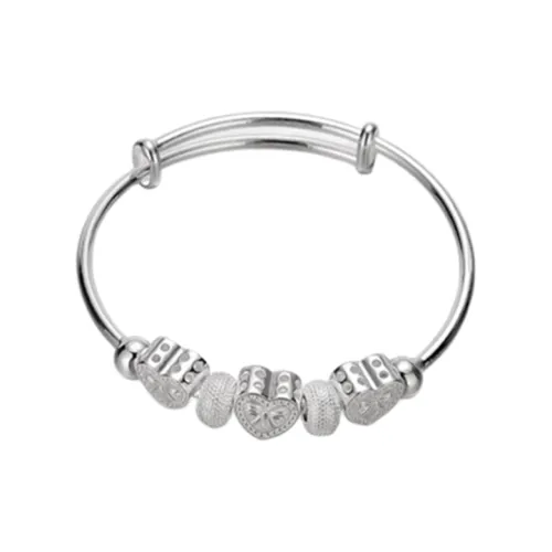 NOMK Регулируемый Сердце PUSH Pull Браслеты Женские