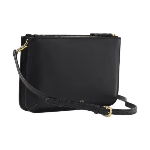 Polo Ralph Lauren Smooth кожа Crossbody сумка сумка через плечо Женская Черная