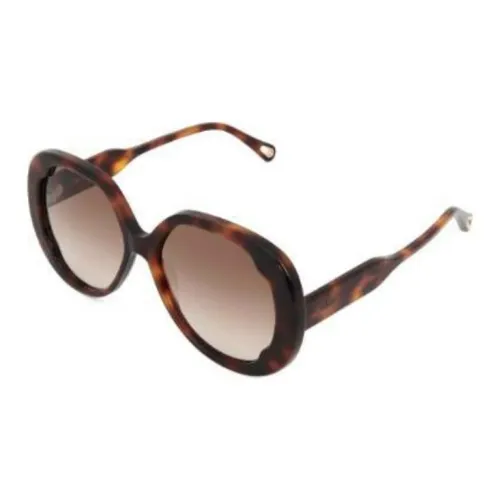 Chloe Нерегулярная форма Солнцезащитные очки Женские Черепаховый