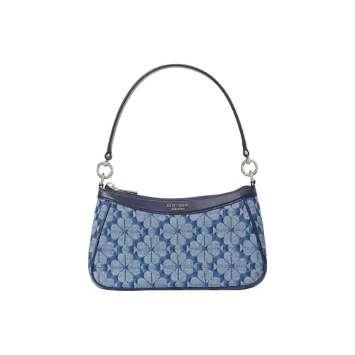 Kate Spade Кожа Портативный Crossbody Сумка Сумка через плечо Женская Париж Морской Синий Многоцветный