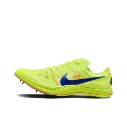 Nike Zoomx Dragonfly Slip-Resistant Abrasion-Resistant Shock Absorbers Low Top Беговые кроссовки Унисекс Желтый