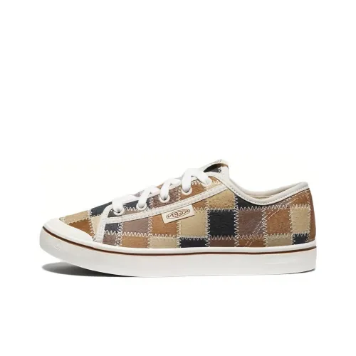 KEEN Elsa Lite Harvest SNEAKER LEA Thermal Slip-Resistant Low-Top Skateboard Shoes Women's Brown