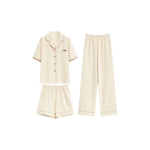 Mulong Family Пижамный комплект Женский Абрикос