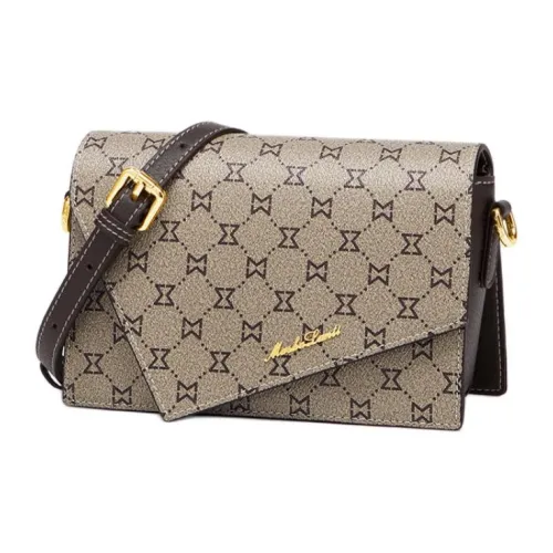 MashaLanti PVC Сумка через плечо Маленькая женская сумка Кофейного цвета