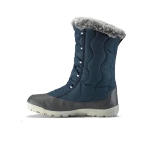 DECATHLON Устойчивые к истиранию амортизаторы для колен Высокие сноубутсы Женские Inkstone Циановый