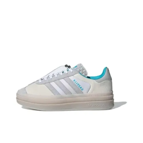 Adidas Originals GAZELLE BOLD Скейтборд Кроссовки Низкие Облачный Белый Светло-Синий Светлый Чистый Серый Женские