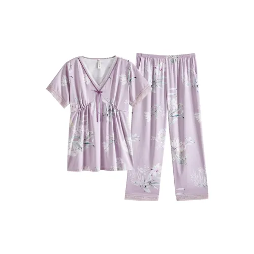 FENTENG Пижамный комплект женский Таро фиолетовый