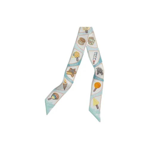 HERMES Шелковые шарфы Женские Синий