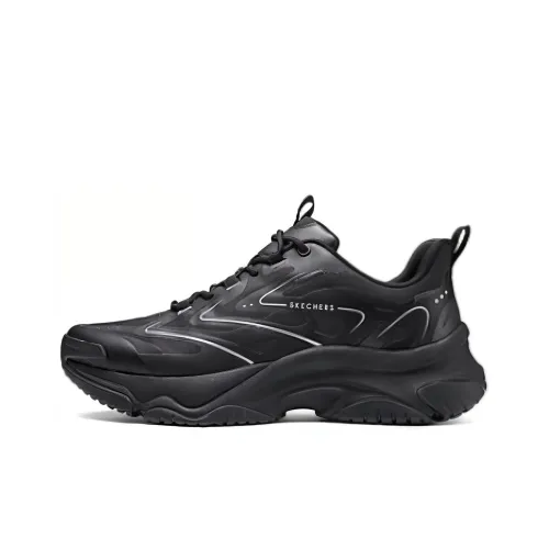 Skechers Street Moonhiker Low Топ Кэжуал Мужской Черный