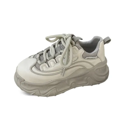 Pak Channy Устойчивые к истиранию Низкие Топ Кроссовки с Толстой Подошвой Женские