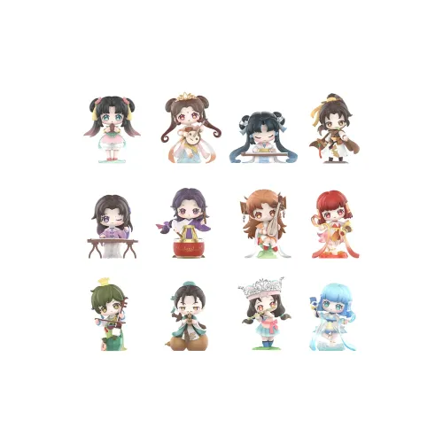 POP MART Коллаборация Edition 'Xian JIAN Qi Сяо Chuan' Китайский традиционный музыкальный инструмент Слепые коробки