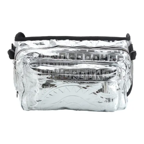 SPRAYGROUND ПУ (полиуретан) Сумка через плечо Слинг-сумка Сумка на пояс Маленькая Унисекс Серый