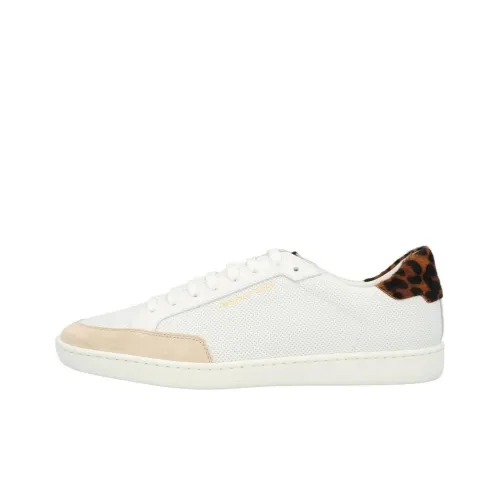 SAINT LAURENT Court Classic Скейтборд Кроссовки Низкие Белые Женские