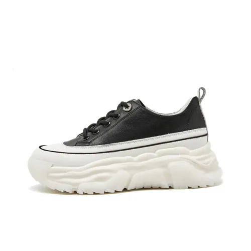 PIERCE GENTRY Низкие кеды с толстой подошвой Женские