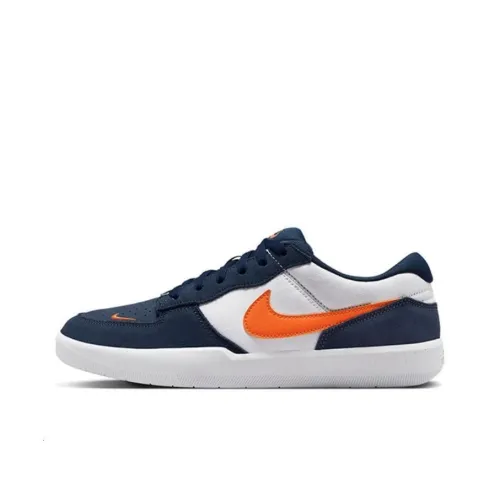 Nike SB Force 58 Low Топ Скейтборд Кроссовки Унисекс Синий Белый