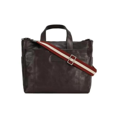 BALLY Сумка через плечо из натуральной кожи мужская коричневая