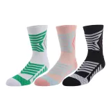 Носки для баскетбола Alley Oop · Розовый, зеленый, черный, упаковка из 3 пар