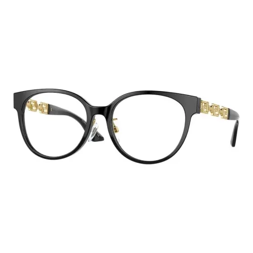 VERSACE Пластик Кошачий глаз Оправы для очков Женские Черный