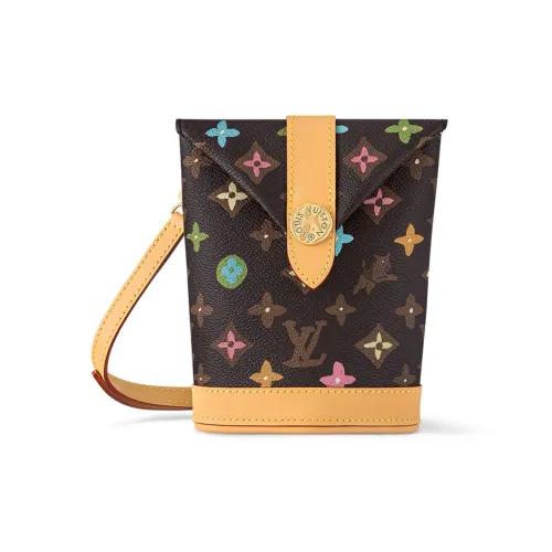 LOUIS VUITTON LV X Tyler Коллаборация ENVELOPE POUCH Сумка через плечо из кожи Сумка на плечо Унисекс Многоцветная