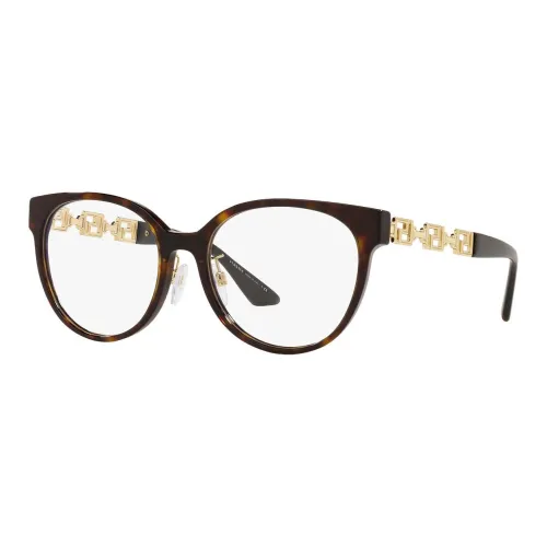 VERSACE Ацетат Металл Кошачий глаз Оправы для очков Женские Черепаховый