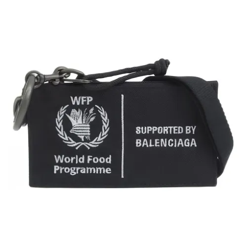 Balenciaga Nylon Кошелек Key Pouch Картхолдер Унисекс Черный