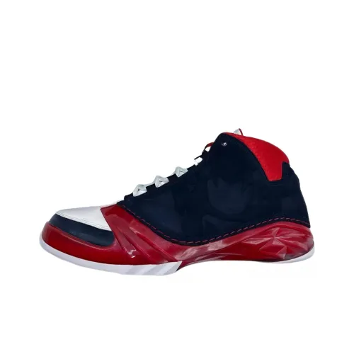 Jordan Air Jordan 23 Howard University PE Устойчивый к истиранию Дышащий MID Баскетбольные кроссовки Мужской Синий Красный