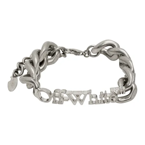 Off Белый Brass Bracelets Мужской