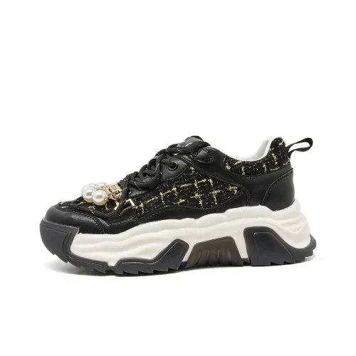 PIERCE GENTRY Низкие кеды с толстой подошвой Женские