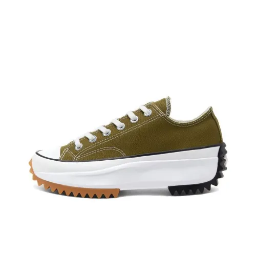 Converse Run Star Hike Low Топ Кеды Унисекс Зеленый Белый