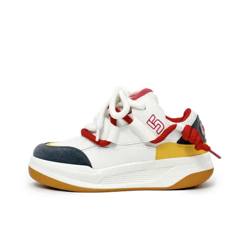 SLNU 3 Скейтборд Кроссовки Низкие Белый Желтый Мужские