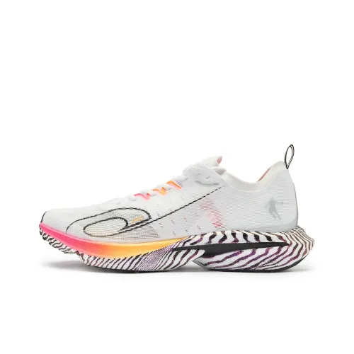 QIAODAN Feiteng PRO Беговые кроссовки Низкий верх Черный/Белый Мужской