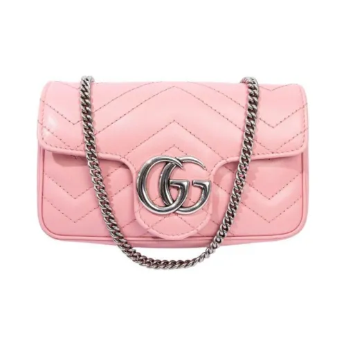 GUCCI GG Marmont Quilted кожаная сумка через плечо женская